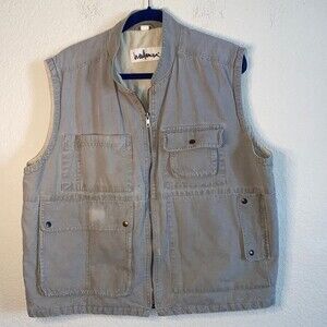 Vintage Wallaman Australia Outback Outdoor Adventure fishing hiking Vest XL